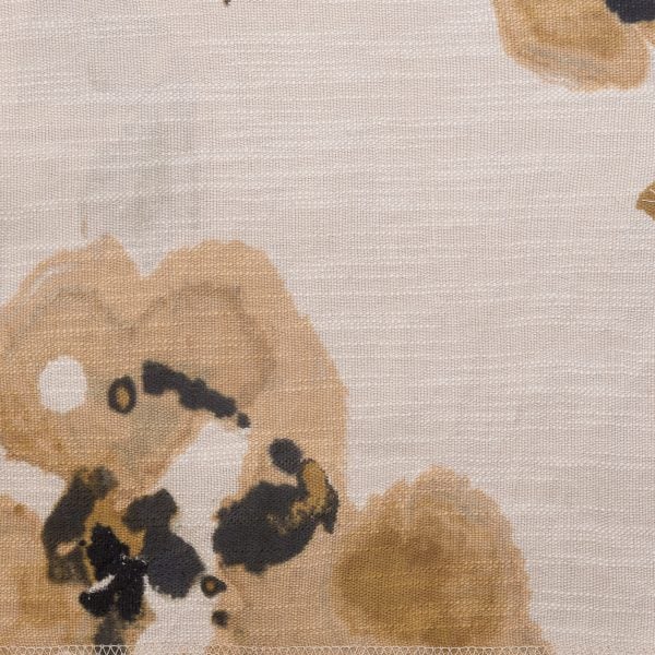 Amity Home Casteel Duvet Swatch in Ochre - Abstract Floral Pattern