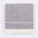 Amity home truett  kyler collection in heather grey and cream   woven linen texture
