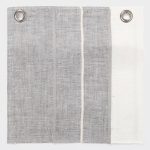 Amity home truett duvet swatch in grey  white   woven linen texture