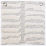 Amity home cunningham duvet swatch in grey   wavy textured stripe fabric