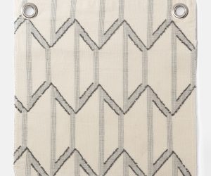 Amity home fritz duvet cover swatch in creamcharcoal   textured geometric pattern