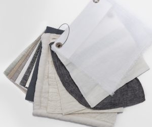 Amity home assential ring in neutral tones   fabric swatch ring