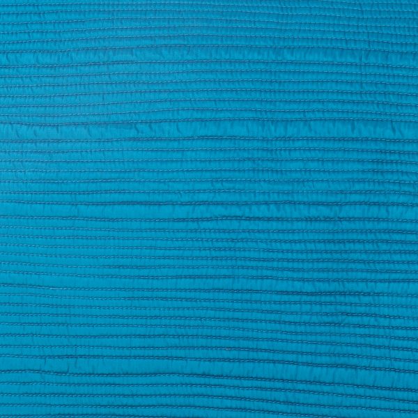 Amity Home Christelle Quilt Swatch in Peacock - Ruched Quilted Texture