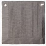 Amity home christelle quilt swatch in ash grey   vertical channel stitching