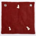 Amity home hawke quilt swatch in brick   soft velvet texture