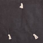 Amity home hawke quilt swatch in charcoal   decorative tassels