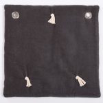 Amity home hawke quilt swatch in charcoal   plush fabric texture