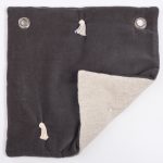 Amity home hawke quilt swatch in charcoal   reversible two tone fabric