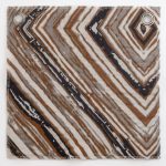 Amity home kingston swatch in ochre   abstract chevron pattern