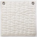 Amity home baldwin quilt swatch in ivory   puffy square quilted texture