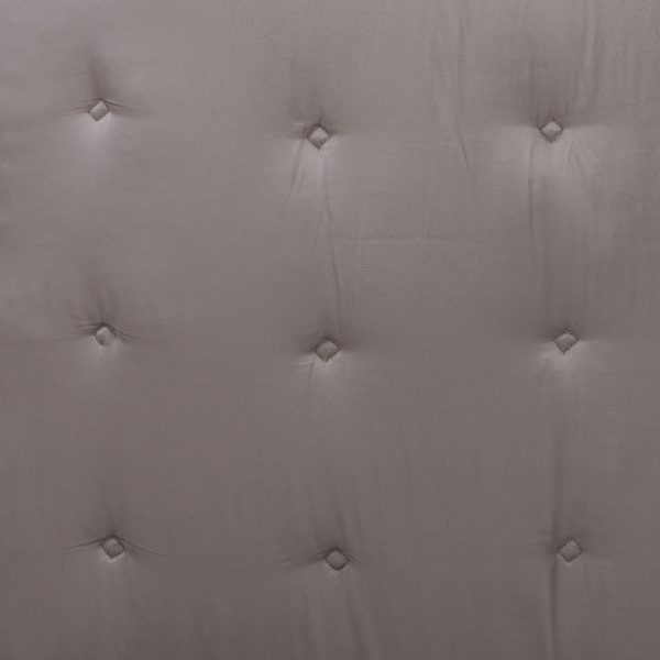 Amity Home Fairchild Quilt Swatch in Ash Grey - Diamond Tufted Texture