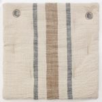 Amity home collins quilt swatch in ochre   striped woven fabric
