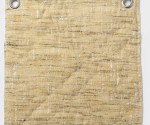 Amity home adley quilt swatch in champagne   slub weave texture