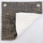 Amity home adley quilt swatch granite   flecked weave  quilted back