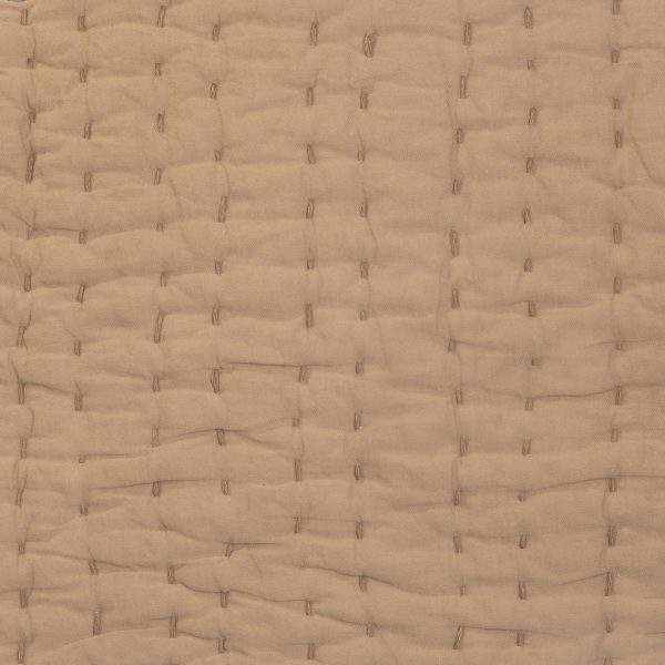 Amity Home Maegan Quilt in Camel - Hand-stitched Texture