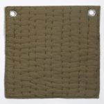 Amity home maegan quilt swatch in green   quilted texture with grommets