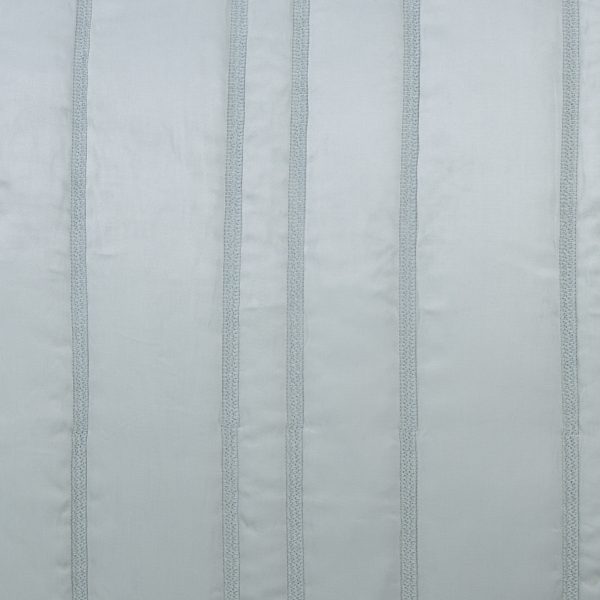 Amity Home Emery Quilt Swatch in Stone - Vertical Textured Stitching