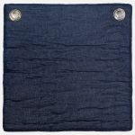 Amity home camden quilt swatch in blue   subtle quilted texture