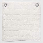 Amity home basecamp quilt swatch in ivory   channel stitched fabric