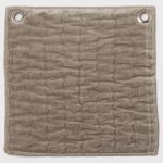 Amity home ethan quilt swatch in mushroom   quilted velvet texture