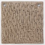 Amity home emesto quilt swatch in khaki   ruched velvet texture