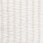 Amity home owen quilt swatch in natural striped   puckered texture