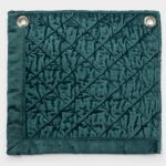 Amity home simona quilt swatch in peacock   diamond quilted velvet
