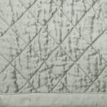 Amity home simona quilt swatch in sea glass   diamond quilted velvet texture