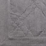 Amity home kyler quilt swatch in grey   diamond quilted texture
