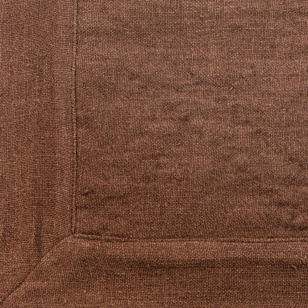 Amity Home Kyler Quilt Swatch in Saddle - Woven Fabric Texture