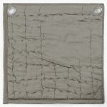 Amity home cash quilt swatch in fatigue   hand tied quilting