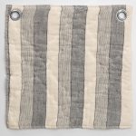 Amity home berkley quilt swatch in cream  charcoal striped   quilted texture