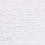 Amity home marshall quilt swatch in white   diamond quilted texture