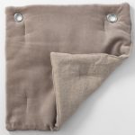 Amity home mesa quilt swatch in mushroom   dual texture fabric