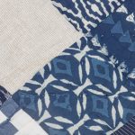 Amity home ira quilt swatch in blue  natural   patchwork indigo patterns