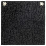 Amity home slade quilt swatch in asphalt   grid stitched texture
