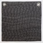 Amity home slade quilt swatch in steel blue   crinkled texture