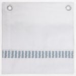 Amity home savona sheet set swatch in limestone   embroidered vertical stripes