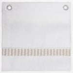 Amity home savona sheet swatch in whiteoyster   textured embroidery band