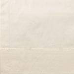 Amity home murano sheet swatch in ivory   hemstitch detail
