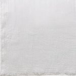 Amity home brisbane sheet swatch in white   linen weave texture