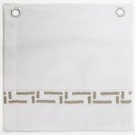 Amity home ellis sheet set swatch in mushroom   geometric embroidery