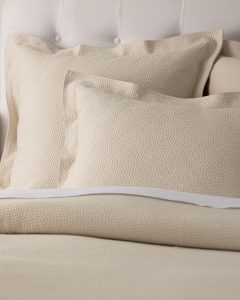 Amity home santiago matelasse in sandshell   puckered texture