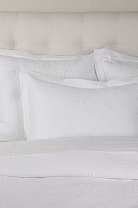 Amity home santiago matelasse in white   puckered matelasse texture