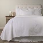 Amity home santiago swatch in white   puckered textured weave