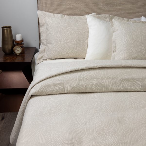 Amity Home Rio Matelasse in Natural - Textured Swirl Pattern
