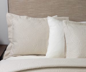 Amity home rio matelasse in natural   textured leaf pattern