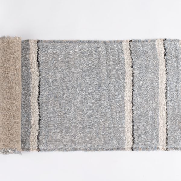 Akin Linen Table Runner Limestone