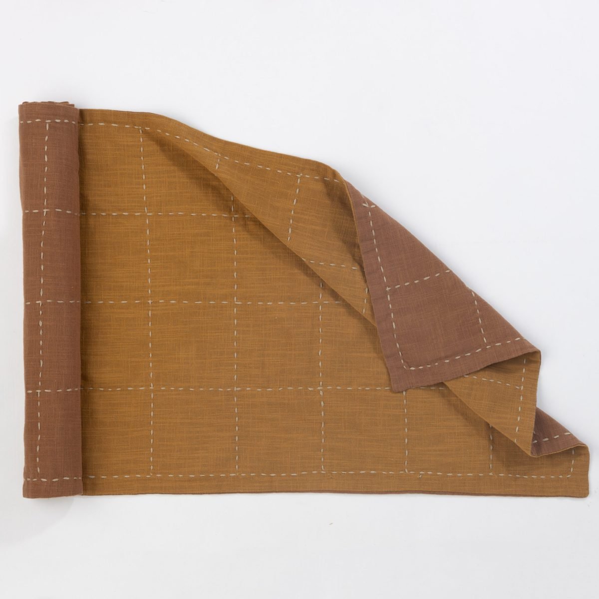 Spencer Table Runner,  Ochre - Image 1