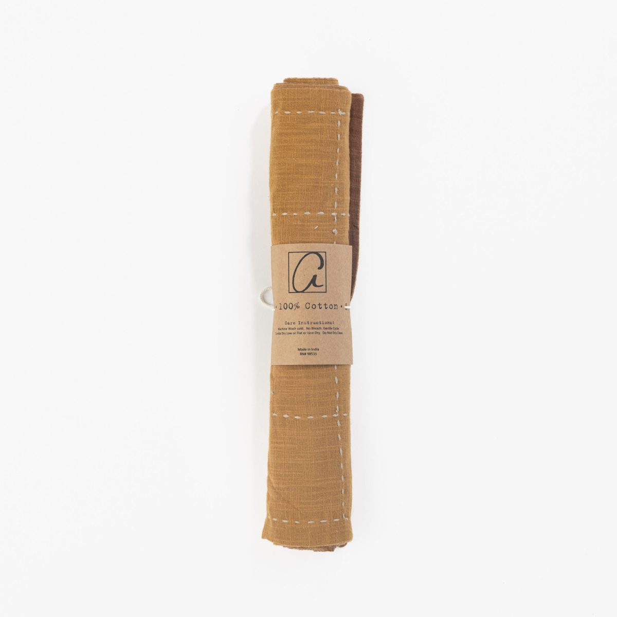 Spencer Table Runner,  Ochre - Image 2